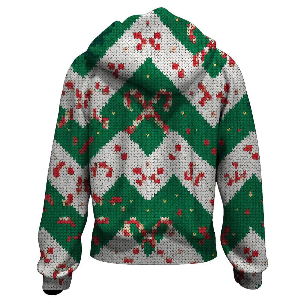 Candy Cane Antler Chevron Parade Design pullover hoodies