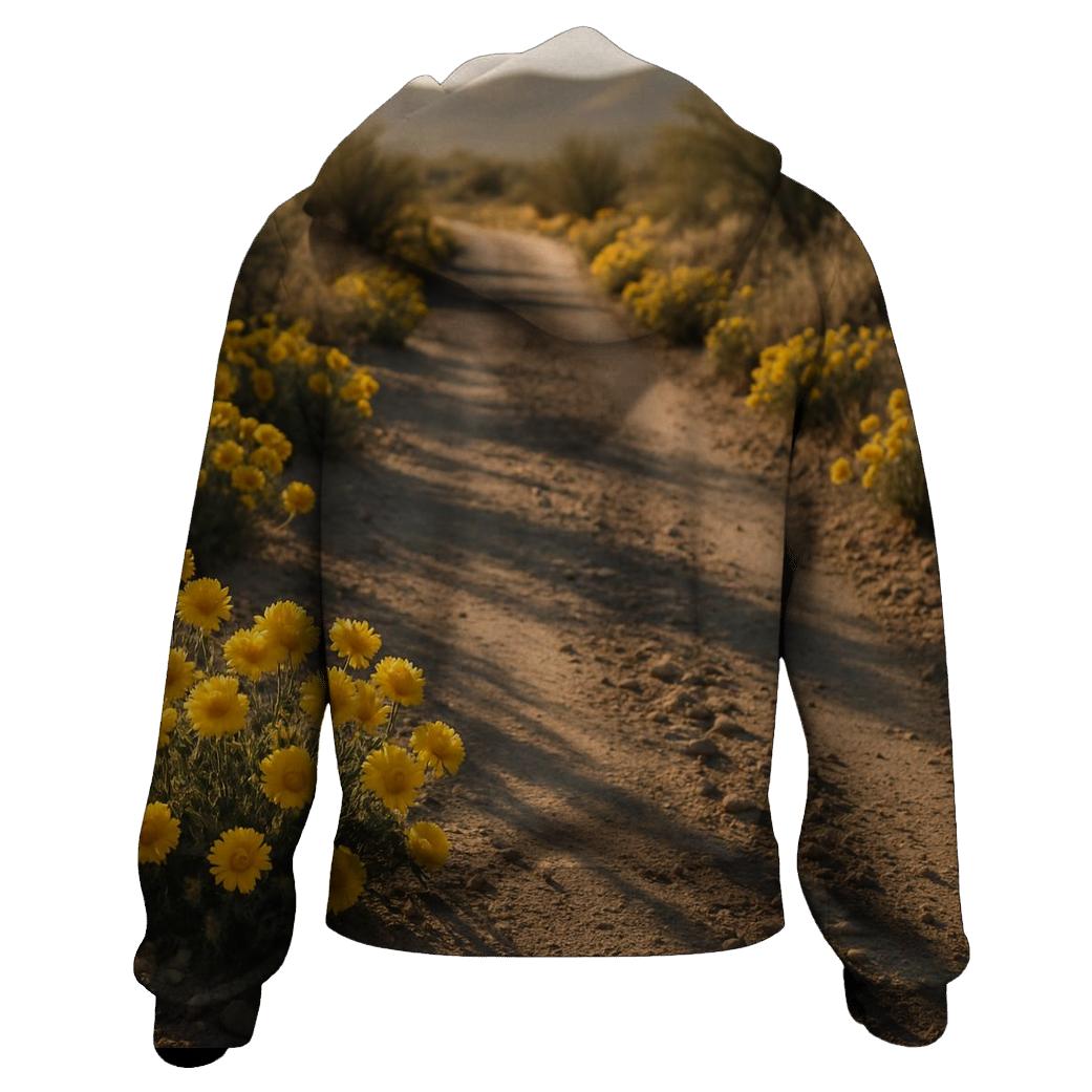 Desert Marigolds Along A Dusty Road hoodie styles