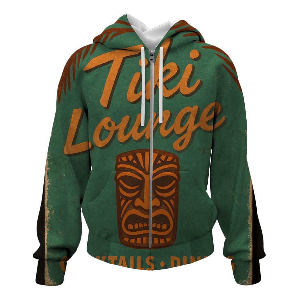 Tiki Bar Nightclub Matchbook Cover pullover hoodies