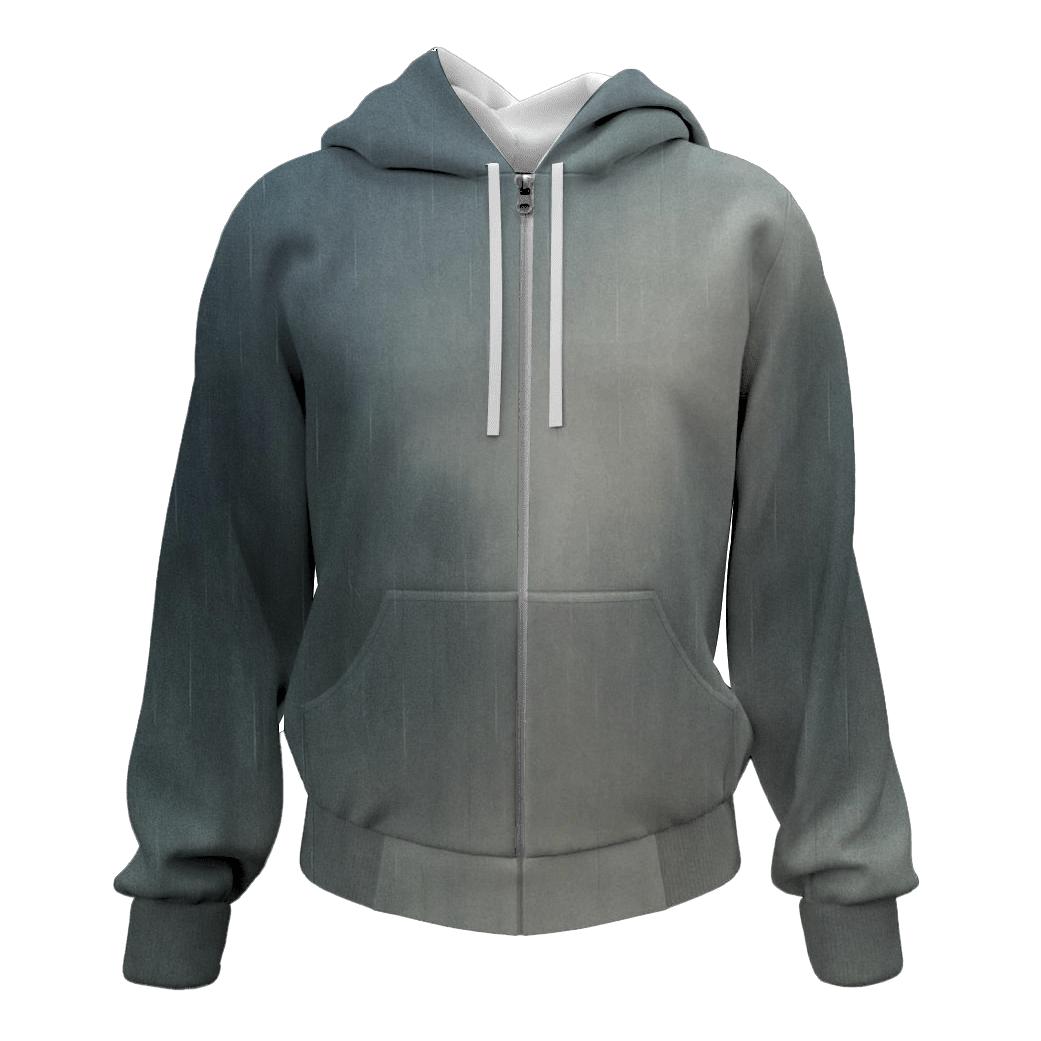 Rain Soaked Window Fade printed hoodies