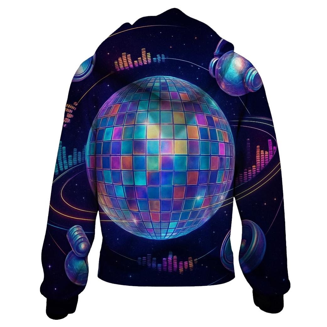 Holographic Disco Orbit heavyweight hoodies