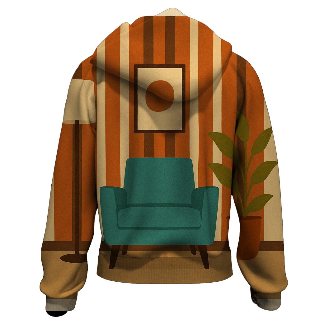 Mod Stripe Living Room graphic hoodies