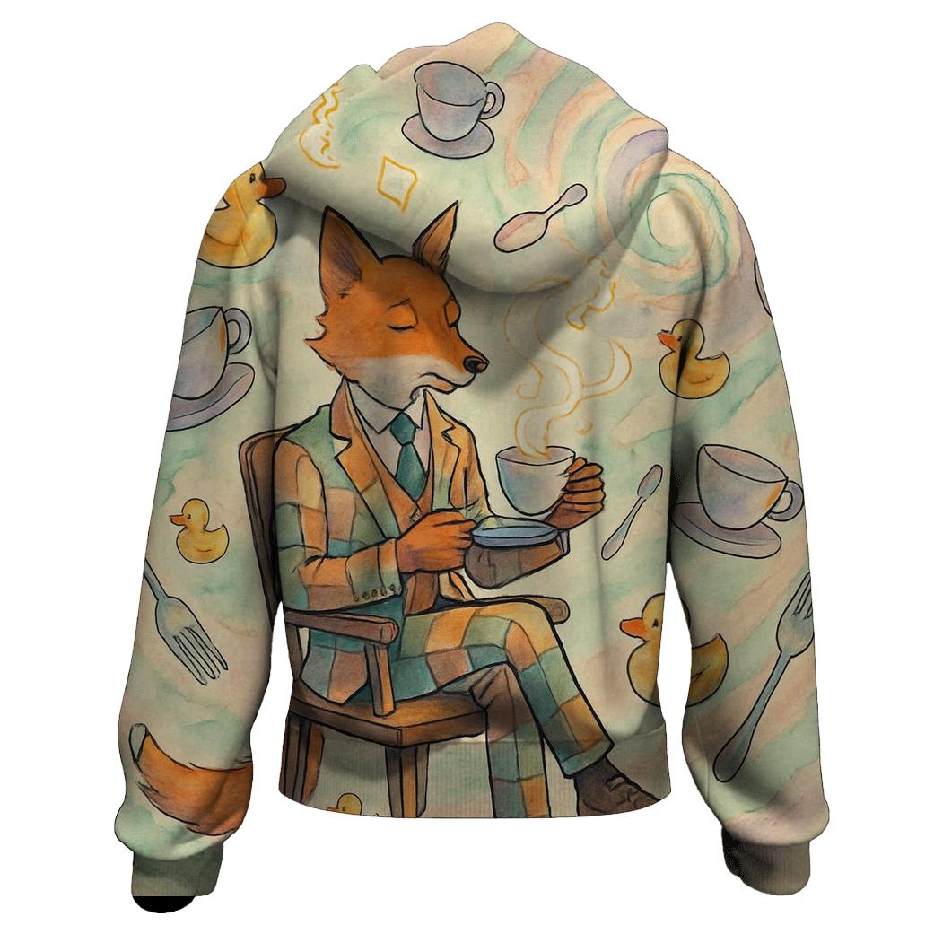 Whimsy Vortex Tea Time designer hoodies