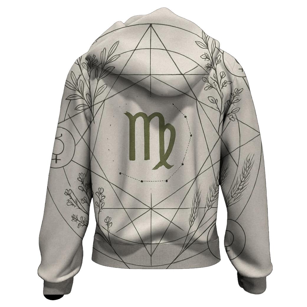 Virgo Crystal Grid Star Blueprint hoodie trends