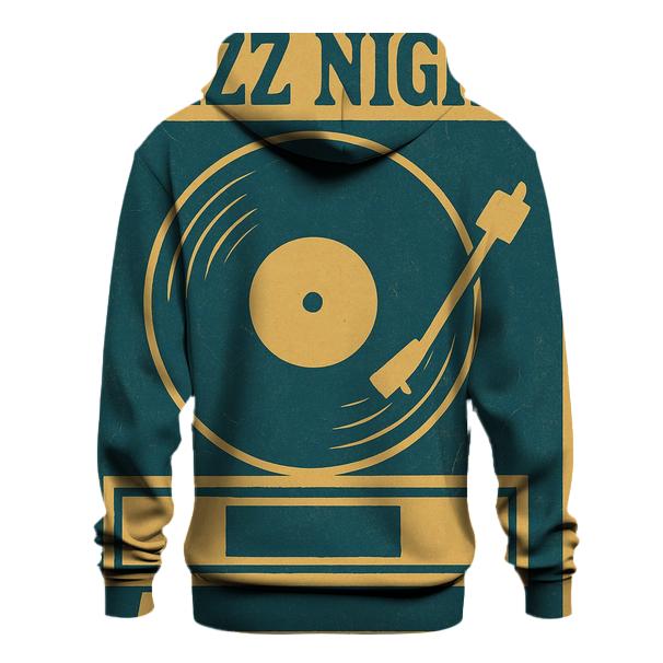 Midcentury Vinyl Lounge Poster heavyweight hoodies