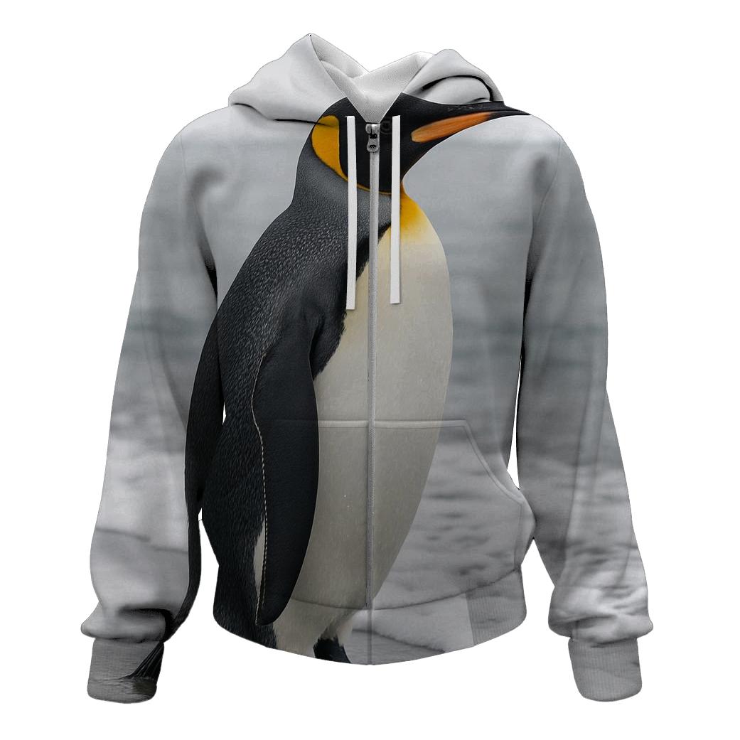 King Penguin At Icy Shoreline hoodies fashion