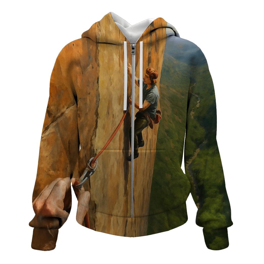 Cliffside Rock Climbing Ascent hoodie trends