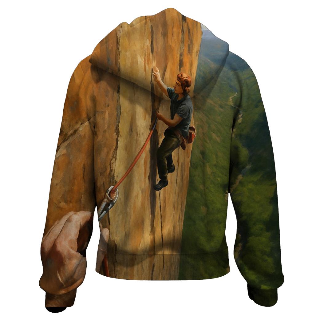Cliffside Rock Climbing Ascent hoodie trends