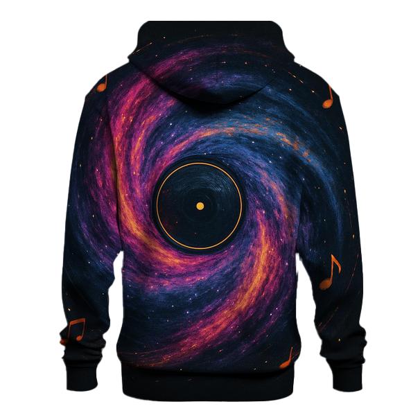 Nebula Vinyl Record Spin heavyweight hoodies