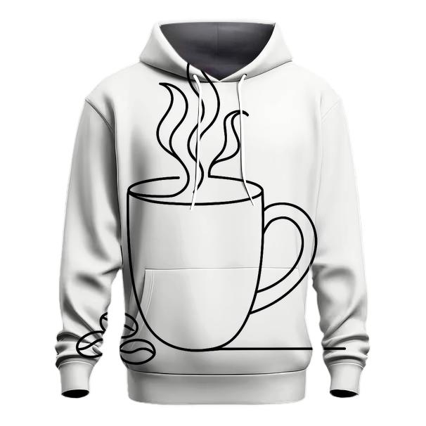 Minimal Steam Line Sketch hoodies fashion
