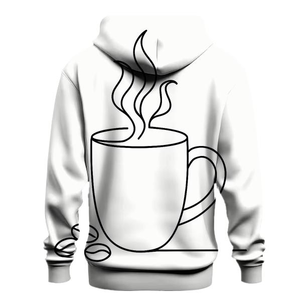 Minimal Steam Line Sketch hoodies fashion