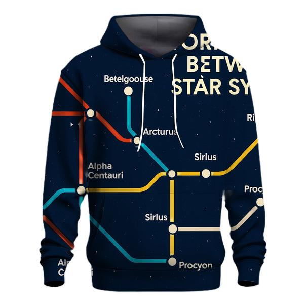 Galactic Subway Map Lines hoodies fashion