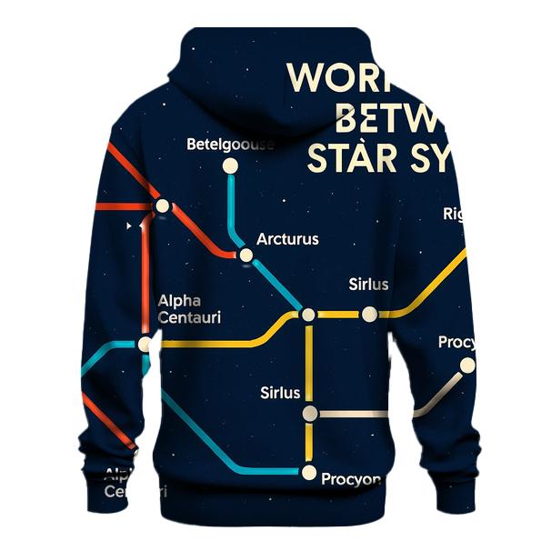 Galactic Subway Map Lines hoodies fashion