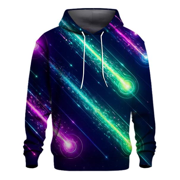 Neon Meteor Glam Trail zip-up hoodies