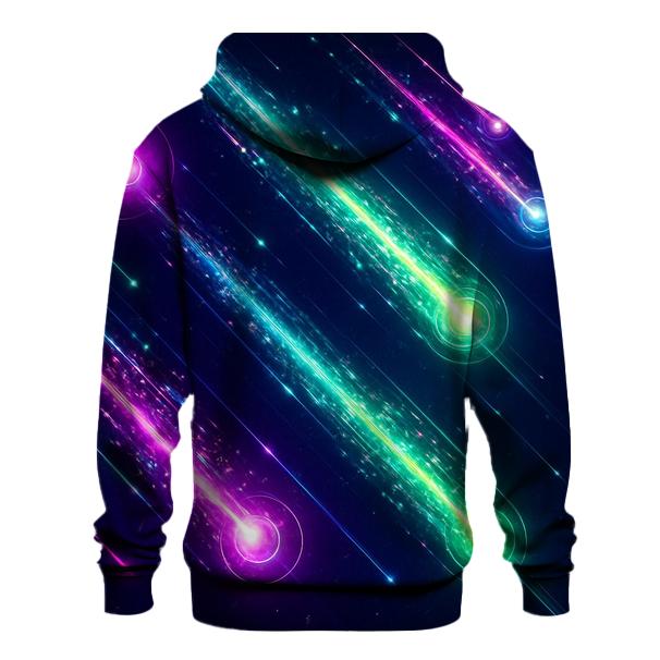 Neon Meteor Glam Trail zip-up hoodies