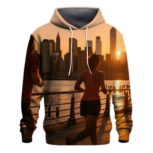 Hudson River Park Sunset Joggers And Skyline designer hoodies