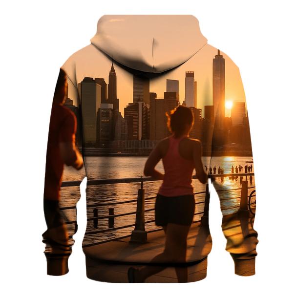 Hudson River Park Sunset Joggers And Skyline designer hoodies