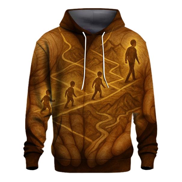 The Map Of My Life Drawn In Her Hands zip-up hoodies