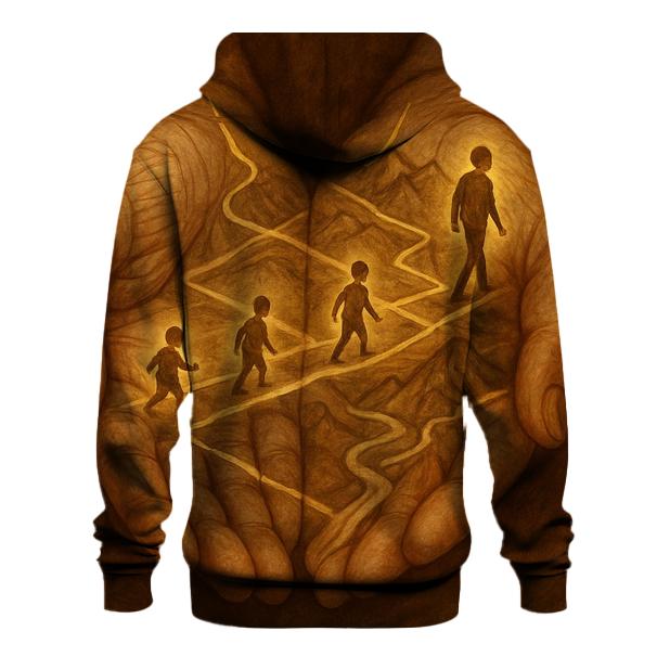 The Map Of My Life Drawn In Her Hands zip-up hoodies