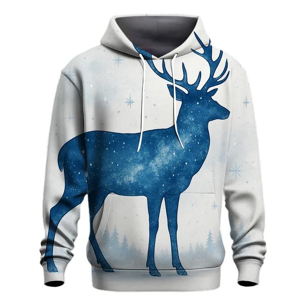 Celestial Double Exposure Deer zip-up hoodies
