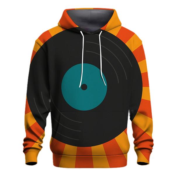 Sunburst Vinyl Groove zip-up hoodies