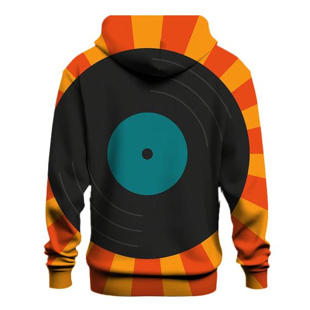 Sunburst Vinyl Groove zip-up hoodies