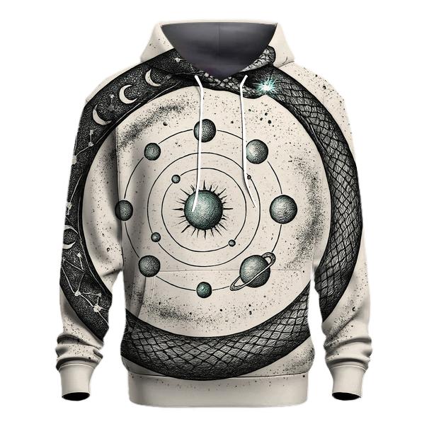 Celestial Circuit Ouroboros custom hoodies