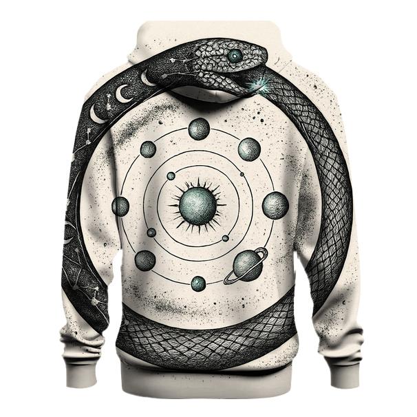 Celestial Circuit Ouroboros custom hoodies