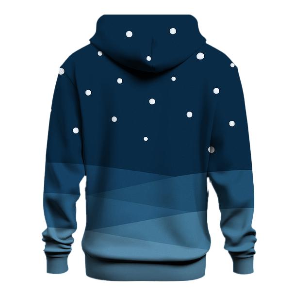 Midnight Snowfall Bands embroidered hoodies