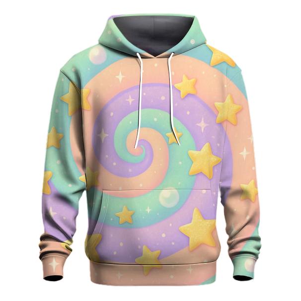 Pastel Stardust Carousel embroidered hoodies