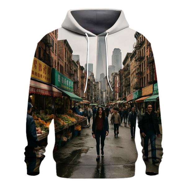 Chinatown Market Street With Skyline Peek lightweight hoodies