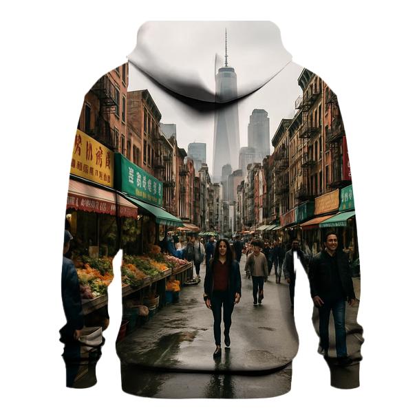 Chinatown Market Street With Skyline Peek lightweight hoodies