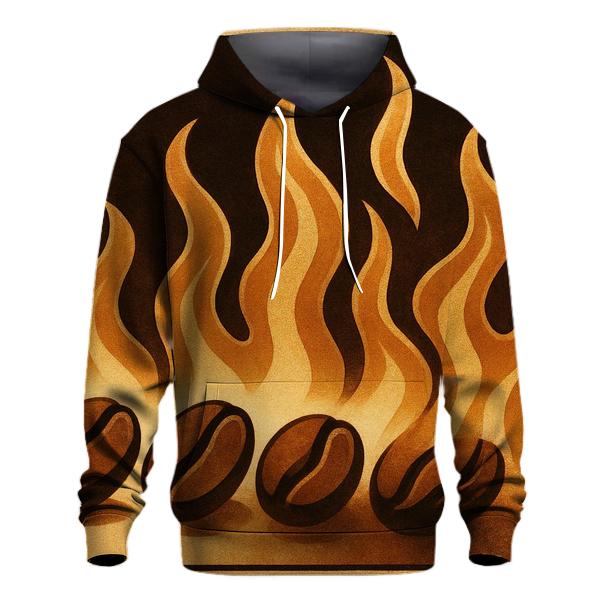 Roasting Flame Silhouette Panel hoodie trends