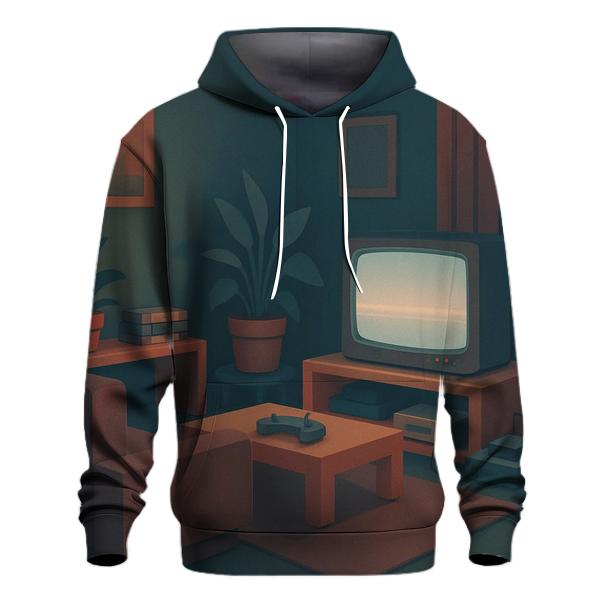 VHS Living Room Glow lightweight hoodies