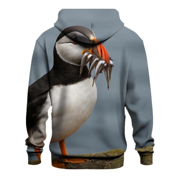 Atlantic Puffin In Sea Cliffs premium hoodies