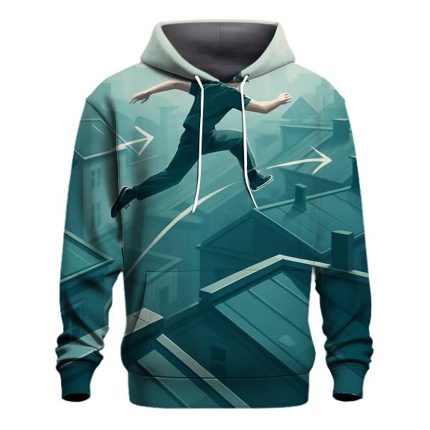 City Rooftop Parkour Sprint hoodie designs