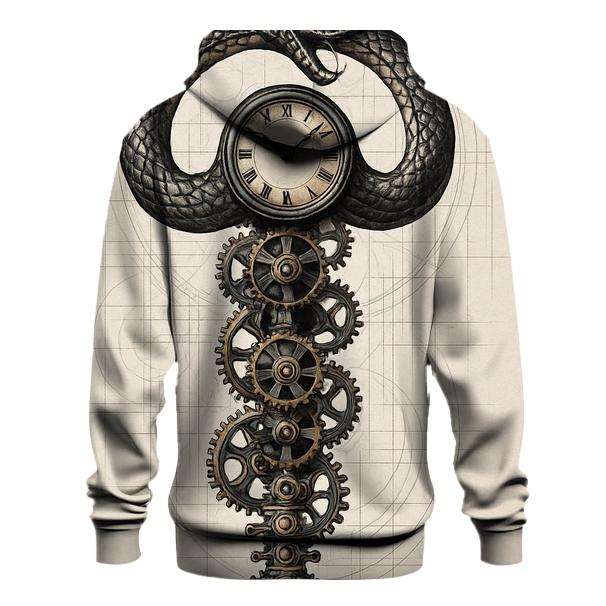 Clockwork Spine Ouroboros custom hoodies