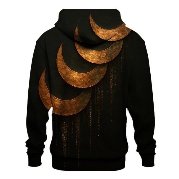 Bronze Lunar Cascade pullover hoodies