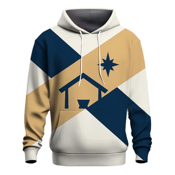 Angled Nativity Silhouette Bands premium hoodies