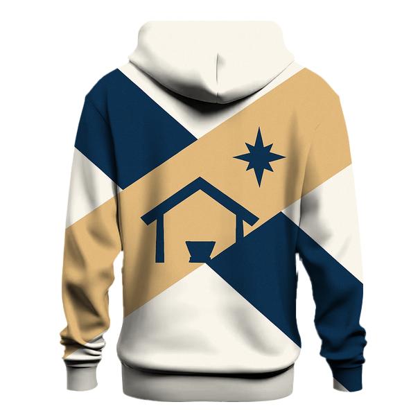 Angled Nativity Silhouette Bands premium hoodies