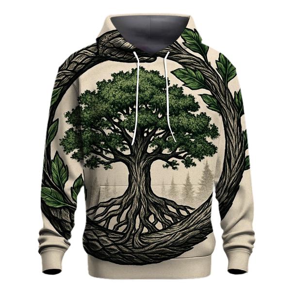 Forest Heart Ouroboros zip-up hoodies
