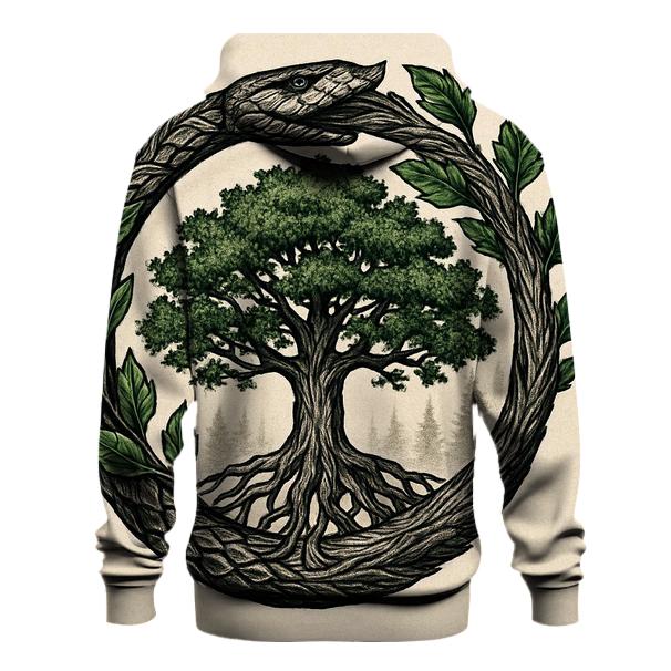 Forest Heart Ouroboros zip-up hoodies