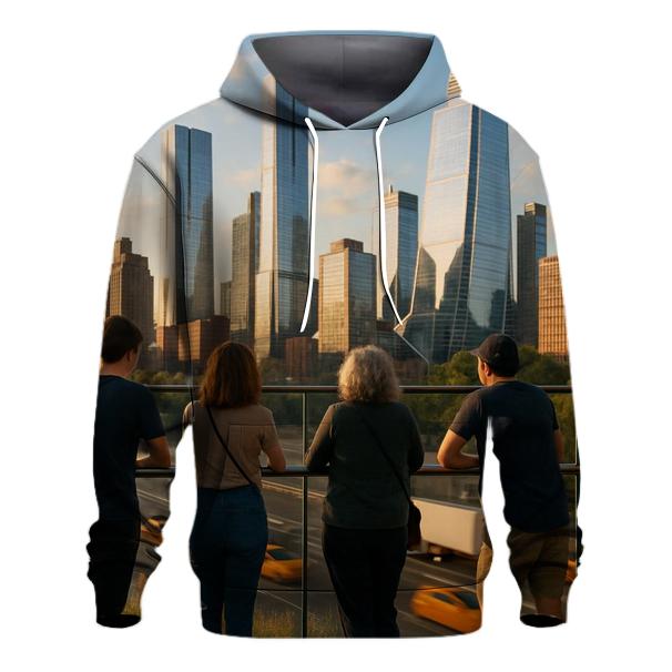 High Line Overlook Toward Hudson Yards heavyweight hoodies