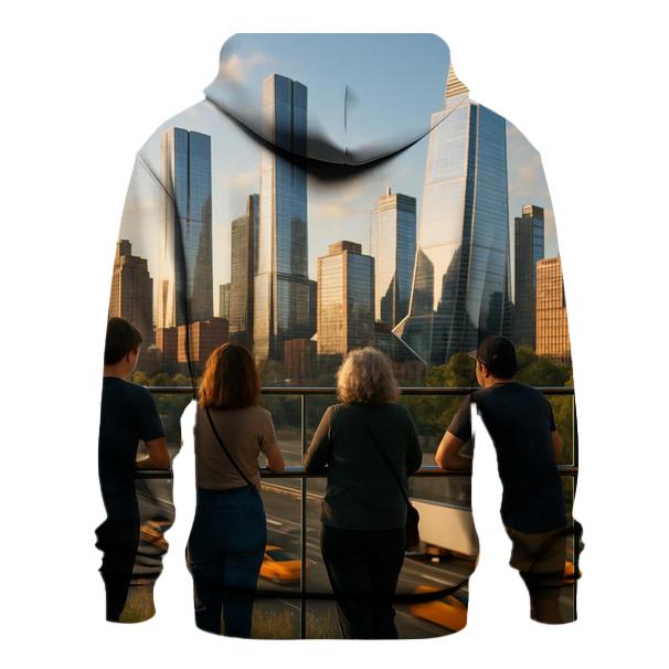 High Line Overlook Toward Hudson Yards heavyweight hoodies