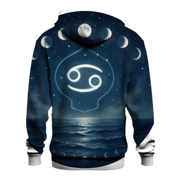 Cancer Lunar Tides Sanctuary zip-up hoodies