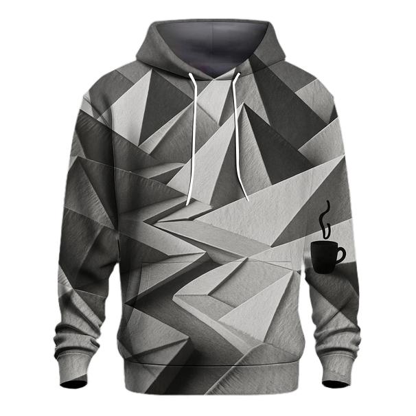 Filter Fold Origami Scene zip-up hoodies