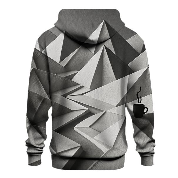 Filter Fold Origami Scene zip-up hoodies