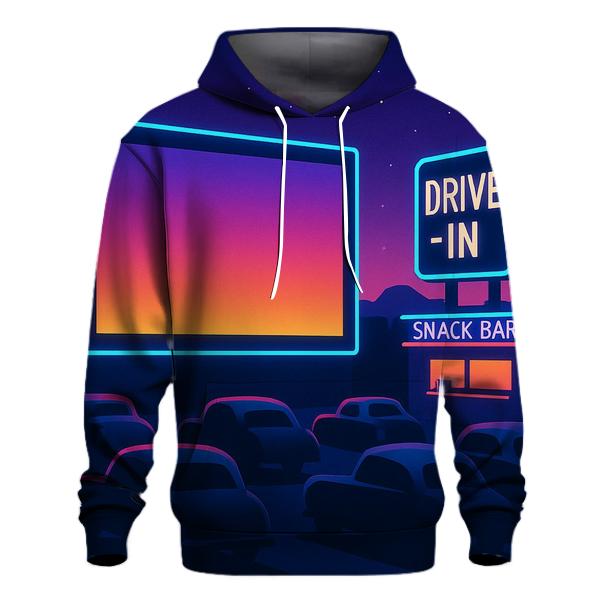 Neon Drive In Dreams designer hoodies