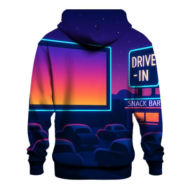 Neon Drive In Dreams designer hoodies