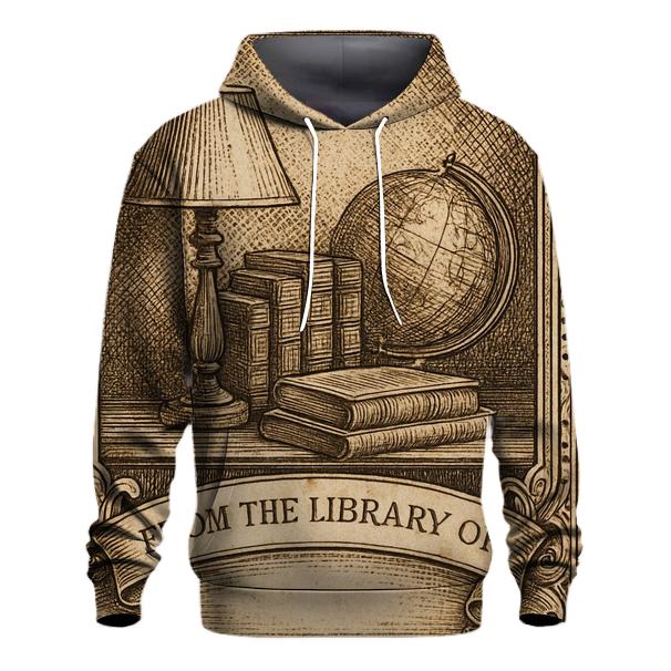 Classic Library Ex Libris Bookplate lightweight hoodies